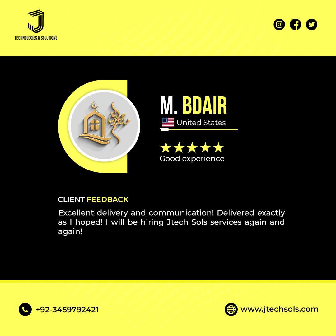 M.BDAIR's Review of J-Tech Sols from the USA