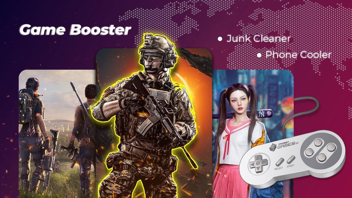Game Booster mobile app — designed and developed by Javeria Tech & Sols