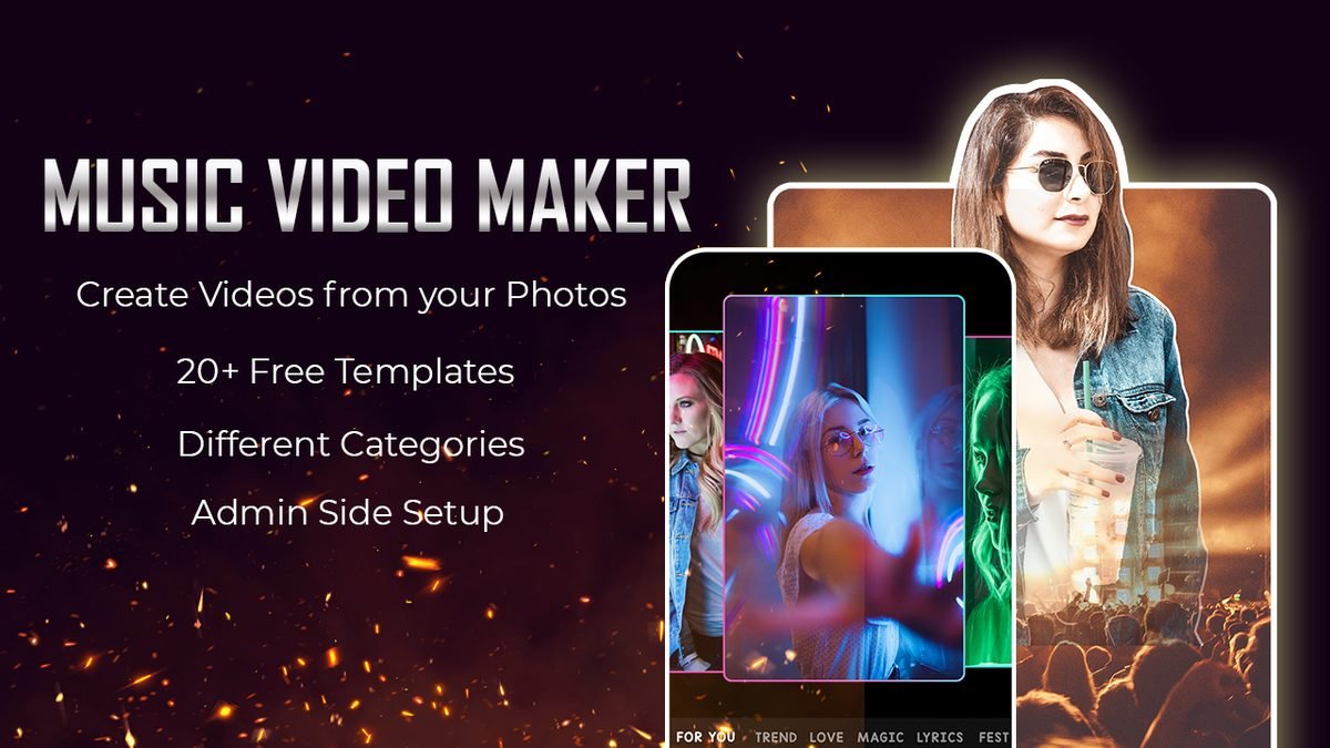 Music Video Maker mobile app — designed and developed by Javeria Tech & Sols