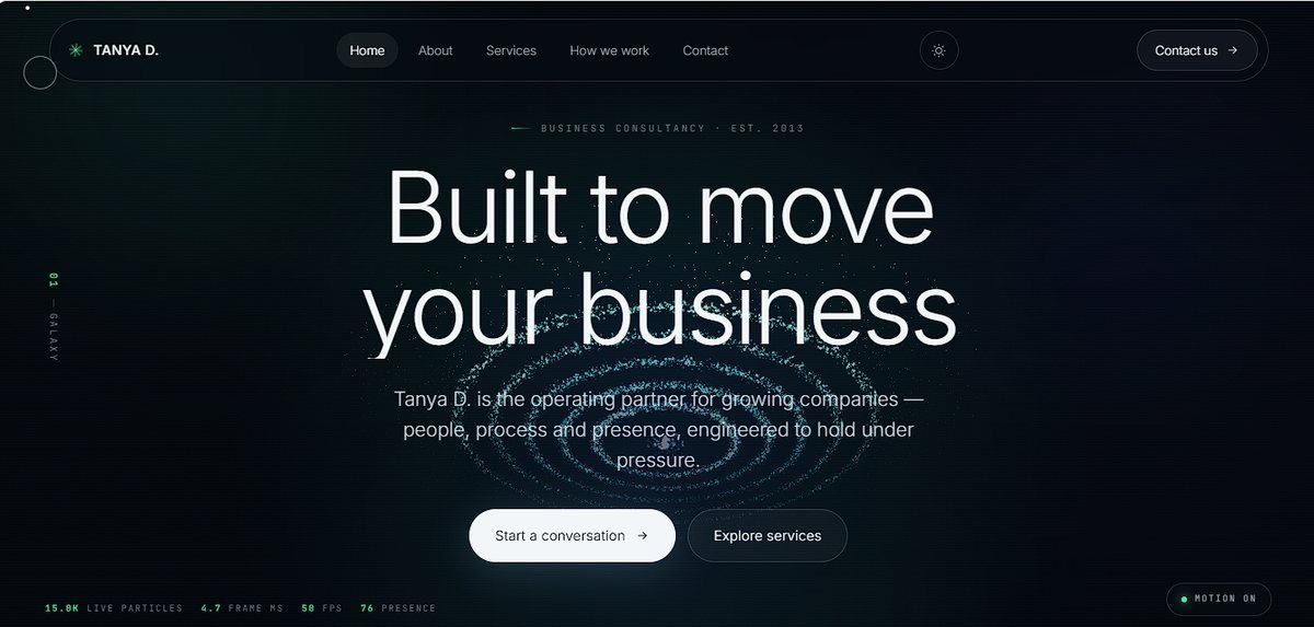 Business Consultancy & Portfolio Website website — designed and developed by Javeria Tech & Sols